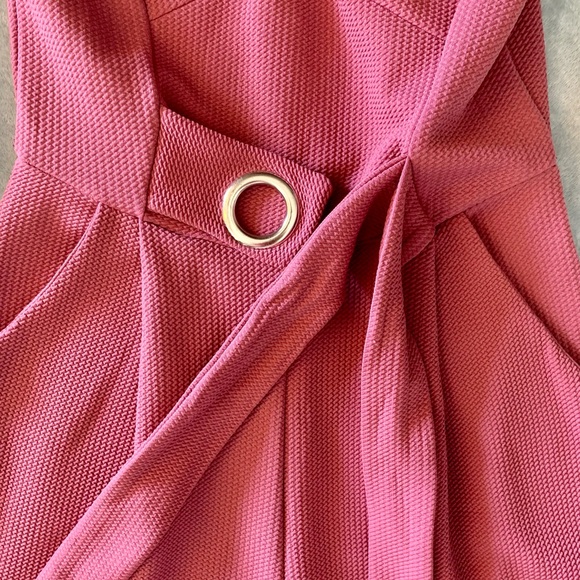 Romeo & Juliet Couture sleeveless pink jumpsuit size small retro coastal preppy - Picture 8 of 13